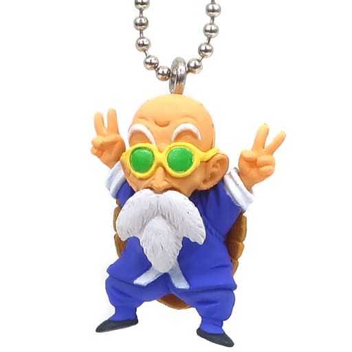 Master Roshi W Piece Rare Color Ver. Keychain Mascot - Dragon Ball Super UDM BURST 41 (Bandai, Pre-owned)
