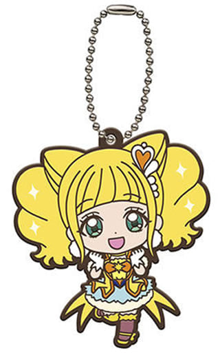Cure Sparkle Capsule Rubber Mascot Keychain - Pretty Cure Miracle Leap: A Mysterious Day with Everyone (Bandai, Pre-owned, Ball Chain)