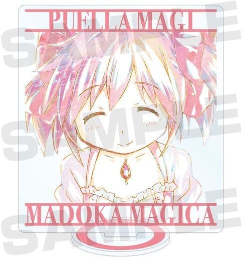 Madoka Kaname Trading Ani-Art Acrylic Stand (Ani-Art Series) - Puella Magi Madoka Magica Movie Rebellion - ARMA BIANCA - Approx. 74.2 mm