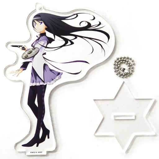 Homura Akemi Acrylic Keychain - Magia Record: Puella Magi Madoka Magica Side Story - Stand Base Included, Approx. 105 x 147 mm (Pre-owned)