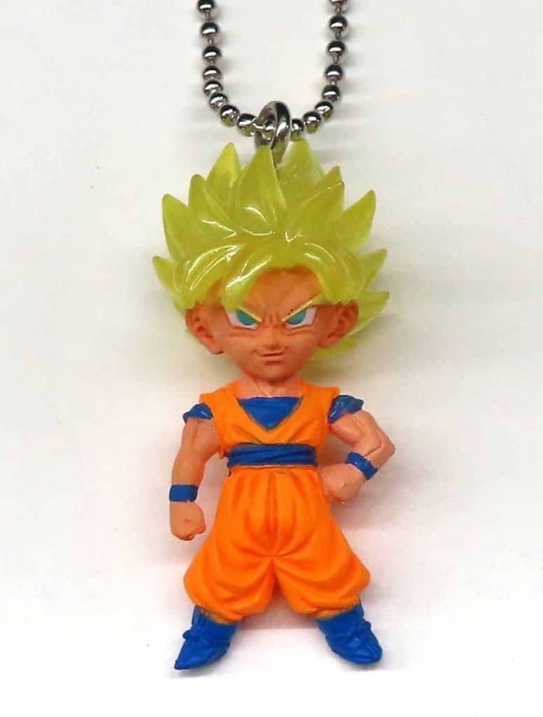 Super Saiyan Son Goku Keychain - Dragon Ball Super UDM THE BEST 34 (Bandai Capsule Ball-Chain)
