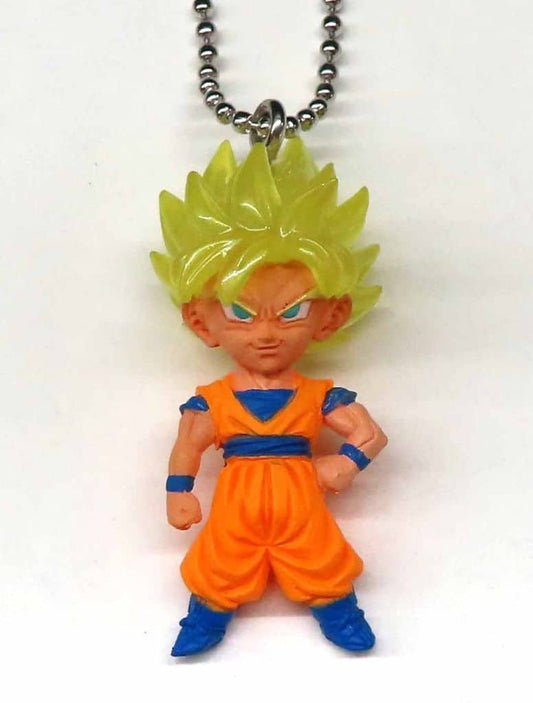 Super Saiyan Son Goku Keychain - Dragon Ball Super UDM THE BEST 34 (Bandai Capsule Ball-Chain)