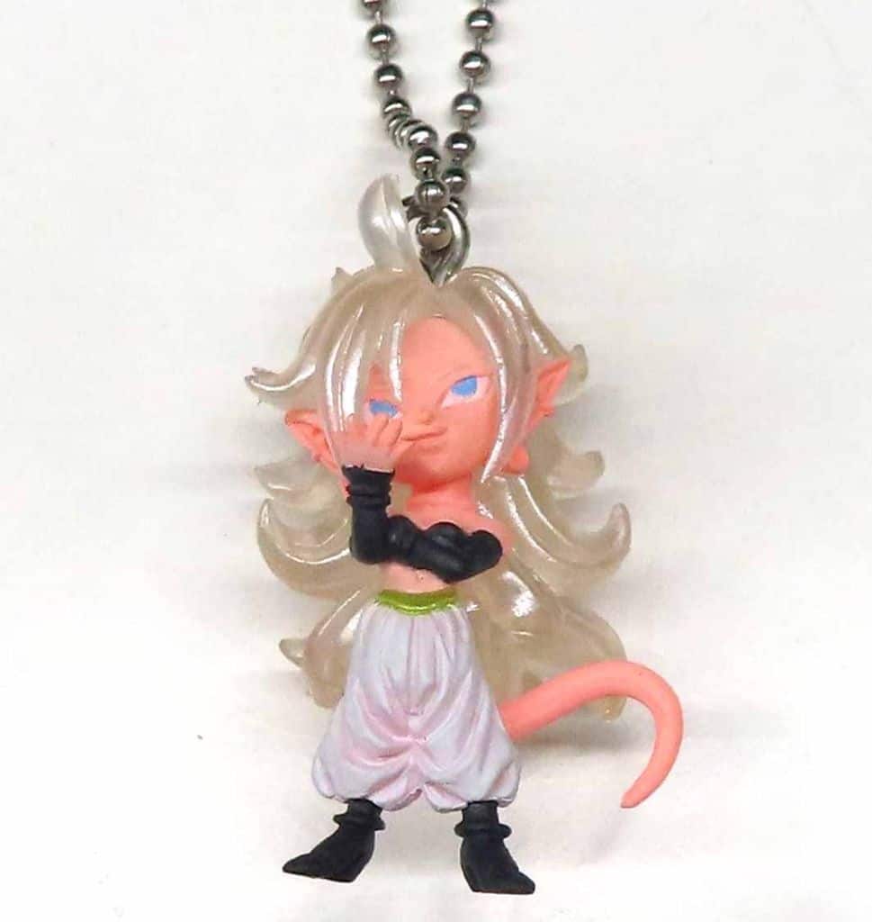 Android 21 Keychain Mascot (Transformed - Good) - Dragon Ball Super UDM THE BEST 34 - Bandai Capsule Toy with Ball Chain
