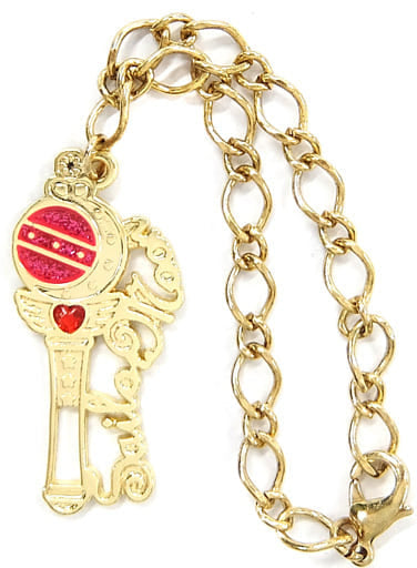 Cutie Moon Rod Wire Art Charm with Chain - Sailor Moon Wire Art Charm 2 - Bandai Capsule Toy - Approx. 5 x 2.5 cm - Pre-owned