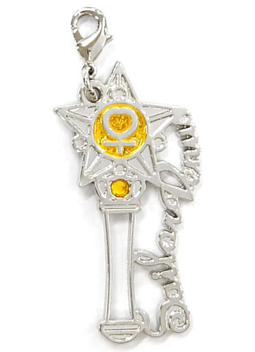 Sailor Venus Transformation Stick Diecast Charm - Sailor Moon Wire Art Charm 2 (Bandai, Approx. 5 x 2.5 cm) - Pre-owned