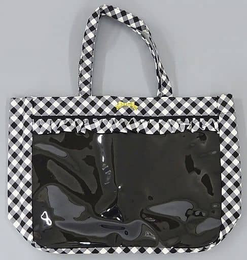 SWIMMER Gingham Deco Tote Bag Black