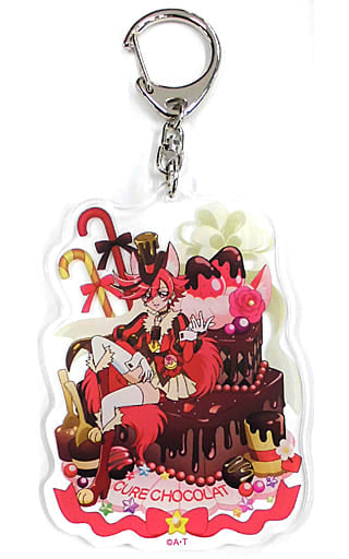 Cure Chocolat Acrylic Keychain - Kirakira☆Precure a la Mode Pretty Store Limited (Approx. 9.5 cm) - Pre-owned
