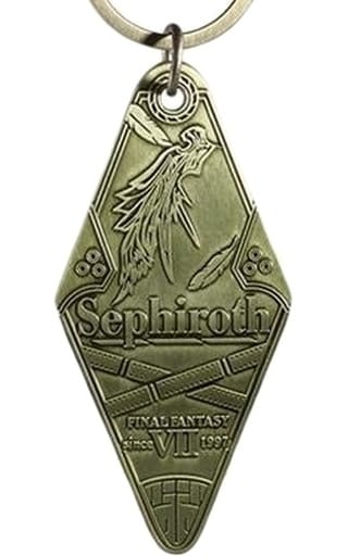Sephiroth Gold Final Fantasy VII Remake Motel Keychain