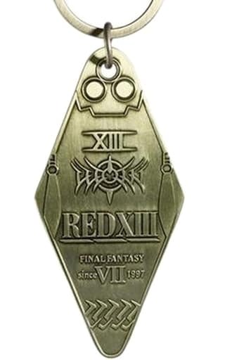Final Fantasy VII Remake Red XIII Gold Motel Keychain