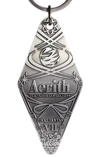 Aerith Gainsborough Silver Motel Keychain - Final Fantasy VII Remake