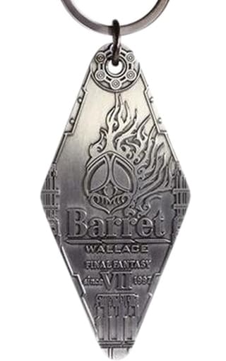 Barret Wallace (Silver) Final Fantasy VII Remake Motel Keychain