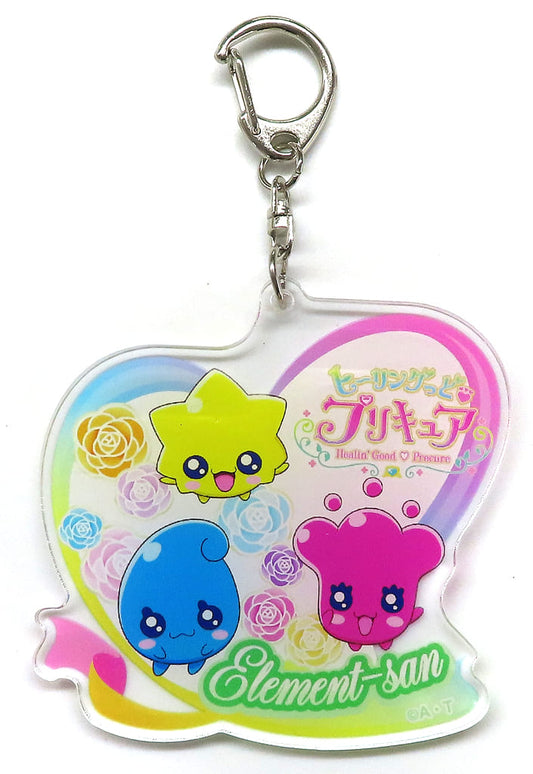 Element-san Trading Acrylic Keychain - Healin' Good Pretty Cure Pretty Store in Marui Event Merchandise - Approx. 7 x 7 cm (Pre-owned)