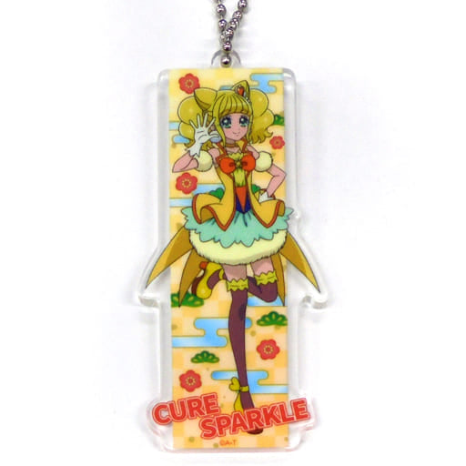Cure Sparkle Acrylic Keychain - Healin' Good Pretty Cure (Toei Animation) Pre-owned, Length Approx. 73 mm