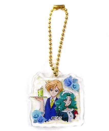 Haruka Tenoh / Sailor Uranus & Michiru Kaioh / Sailor Neptune Acrylic Keychain - Sailor Moon Cafe 2017 Smoothie Bonus (Approx. 40 mm) Legs