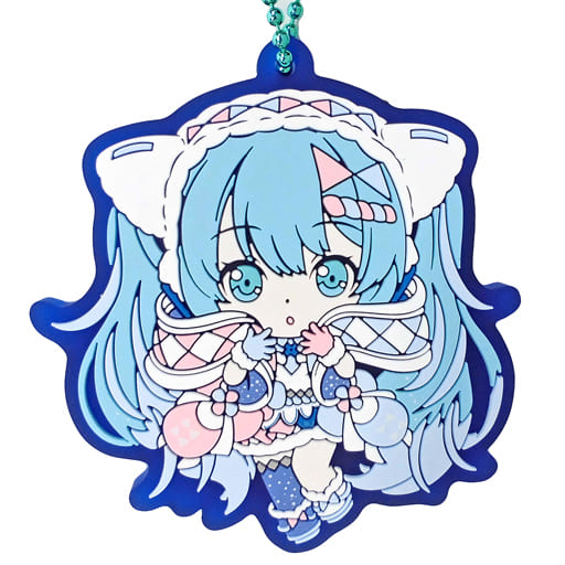 Hatsune Miku Rubber Mascot Keychain - Magical Mirai 2020 Winter Festival Ver. B Prize (Bandai, Pre-owned)