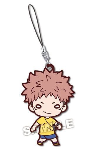 Yuji Itadori Nitotan Jujutsu Kaisen Ending Rubber Mascot Keychain - Takara Tomy Arts - Approx. 6 cm (Pre-owned)