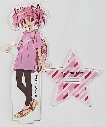 Madoka Kaname Acrylic Stand - Puella Magi Madoka Magica - Rockin'star Collaboration - Approx. 12.5 cm - ARMA BIANCA (Pre-owned)