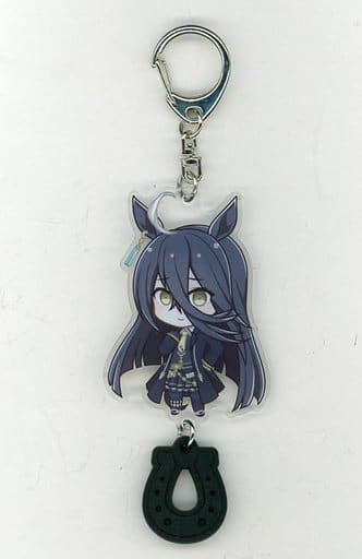 Manhattan Cafe Acrylic Keychain with Rubber Horseshoe - Uma Musume Pretty Derby (Cygames, Approx. 90x50mm) Pre-owned