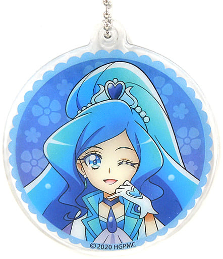 Cure Fontaine Clear Key Holder - Healin' Good Pretty Cure Movie Theatrical Goods (Movic, Approx. 60 mm) Pre-owned