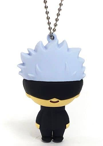 Jujutsu Kaisen 6-Piece 3D Rubber Mascot Set - FURYU Ball-Chain Keychains, Approx. 6 cm (Pre-owned, Amusement Prize) - Complete 6-Piece Set