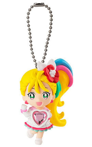 Cure Summer Keychain Mascot - Tropical-Rouge! Pretty Cure Capsule Toy Keychain with Rhinestone by Bandai (Length Approx. 4 cm) - Pre-owned