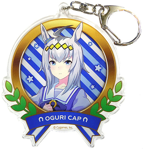 Oguri Cap Acrylic Keychain (Uniform Ver.) — Umamusume Pretty Derby 3rd EVENT WINNING DREAM STAGE Official Cygames 60×80mm (Pre-owned)