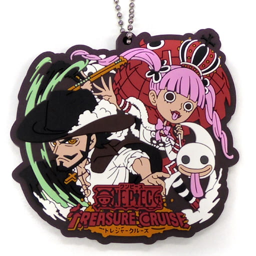 Dracule Mihawk & Perona Rubber Mascot - Treasure Cruise - Ichiban Kuji One Piece with ONE PIECE TREASURE CRUISE Vol.2 E Prize (BANDAI SPIRITS) Length Approx. 6.5 cm