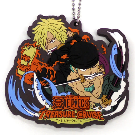 Sanji & Zoro Rubber Mascot Keychain - One Piece Treasure Cruise Ichiban Kuji Vol.2 E Prize (Length Approx. 6.5 cm) - BANDAI SPIRITS