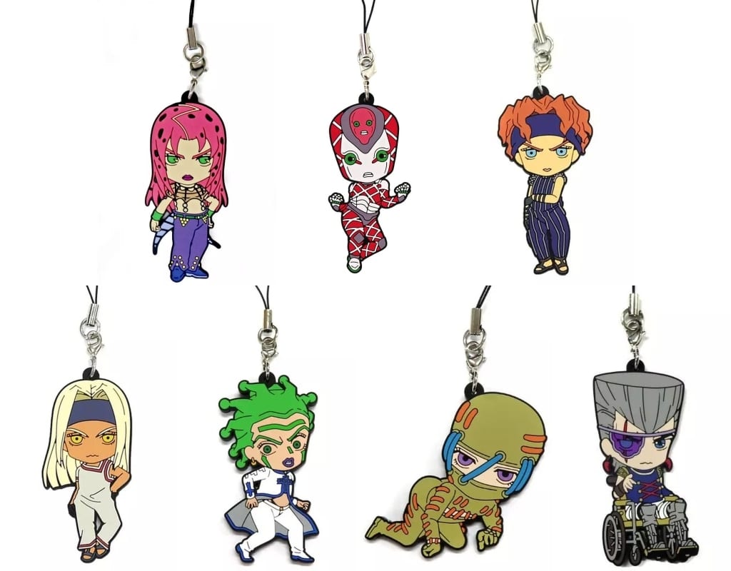 JoJo's Bizarre Adventure: Golden Wind Rubber Strap Collection Vol. 4 Complete Set of 7 by Medicos Entertainment