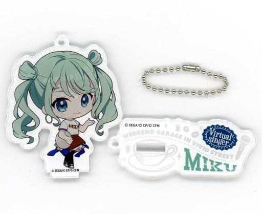 Hatsune Miku Acrylic Stand Charm - Project SEKAI COLORFUL STAGE! WEEKEND GARAGE＠E-DINER - Approx. 7.5 cm (Pre-owned, E-DIS)