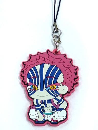 Akaza Rubber Strap Collection ViVimus Strap from Demon Slayer: Kimetsu no Yaiba The Movie: Mugen Train by MOVIC, Approx. 6 cm