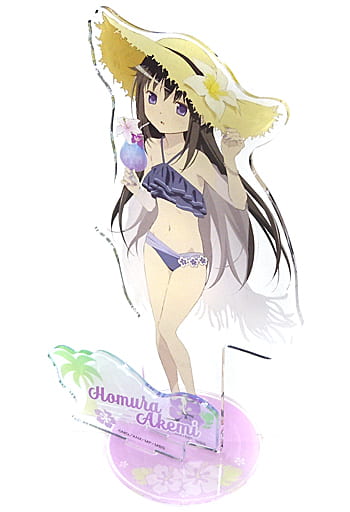 Homura Akemi Acrylic Stand - Puella Magi Madoka Magica (Movic) Pre-owned Approx. 185 x 85 mm, Base Ø75mm