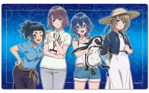 Cast Character Rubber Desk Mat - The Aquatope on White Sand (600x350mm)