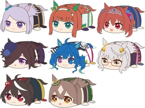 Umamusume Pretty Derby Season 2 - PoteKoro Mascot 2 Full 8-Figure Set (MaxLimited) - Ball-Chain Plush Keychain Collection (Approx. 50×60×80mm)