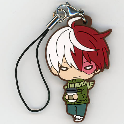 Shoto Todoroki My Hero Academia Nitotan Holiday Rubber Mascot Keychain Animate Exclusive by Takara Tomy Arts