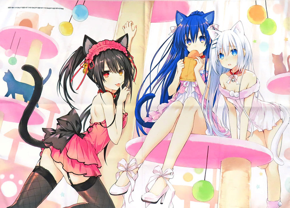 Yatogami Tohka, Origami Tobiichi & Kurumi Tokisaki B1 Microfiber Towel - Date A