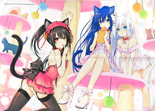Yatogami Tohka, Origami Tobiichi & Kurumi Tokisaki B1 Microfiber Towel - Date A