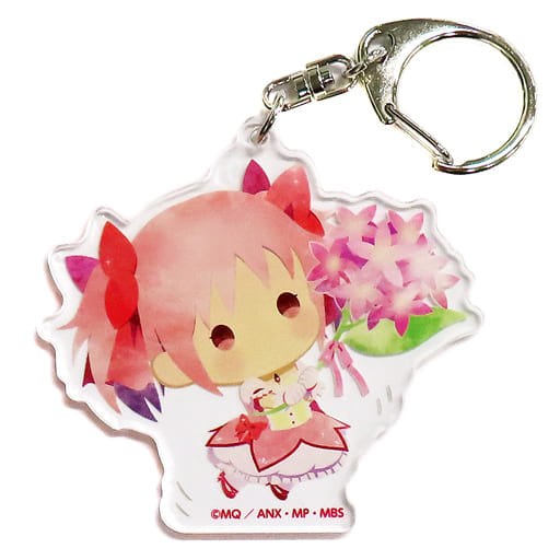 Madoka Kaname Acrylic Charm - Puella Magi Madoka Magica 10th Exhibition Yurafuwa Acrylic Charm Collection Approx. 6–7 cm (Pre-owned, Aniplex)