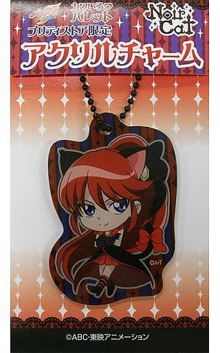 Unlovely Noir Cat Acrylic Charm - Pretty Cure All Stars Pretty Store Limited (Approx. 7.5 cm) Toei Animation - Pre-owned