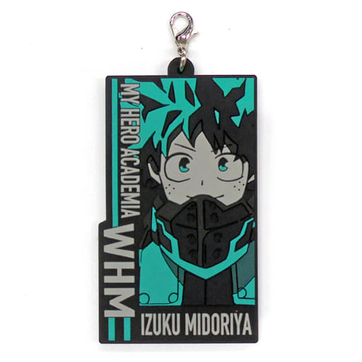 Izuku Midoriya Square Rubber Charm Keychain from My Hero Academia: World Heroes' Mission, G Prize, BANDAI SPIRITS