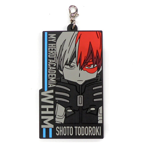 Shoto Todoroki Square Rubber Charm Keychain - My Hero Academia: World Heroes' Mission Ichiban Kuji G Prize, BANDAI SPIRITS