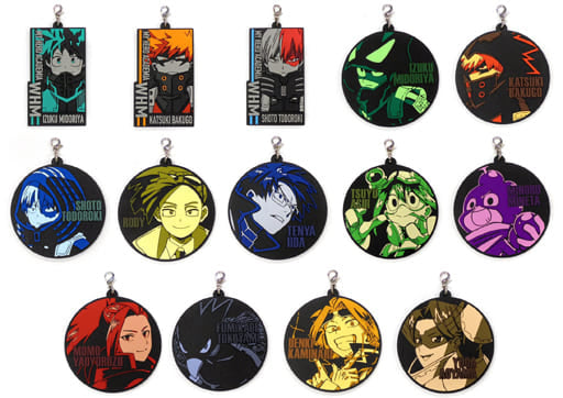 My Hero Academia: World Heroes' Mission Rubber Charm Complete Set of 14 BANDAI SPIRITS Ichiban Kuji G Prize