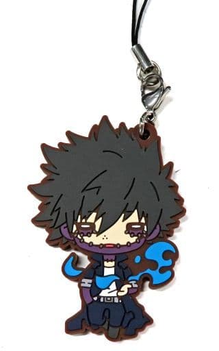 Dabi Nitotan Rubber Mascot Keychain from My Hero Academia Villain Assault at JUMP SHOP, Takara Tomy Arts, Approx. 60 mm