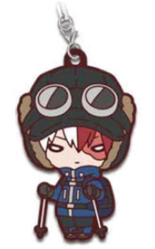 Shoto Todoroki Nito-tan Snow Mountain Climbing Rubber Mascot Keychain from My Hero Academia by Takara Tomy Arts, Approx. 60 mm