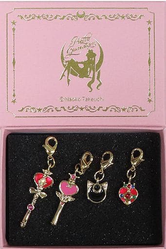 Sailor Moon Accessory Charm 4-Piece Set - Pretty Guardians 2021 Fan Club Enrollment & Renewal Bonus (Pre-owned, Approx. 4 cm)