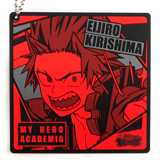Eijiro Kirishima Rubber Keychain from My Hero Academia: ULTRA IMPACT, J Prize, Length Approx. 7 cm, BANDAI SPIRITS