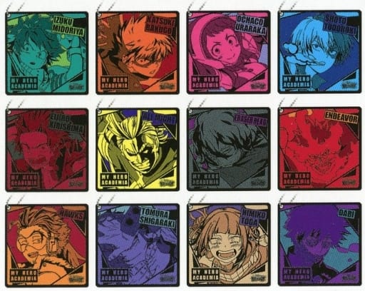 My Hero Academia ULTRA IMPACT J Prize Rubber Key Holder Complete Set of 12 by BANDAI SPIRITS, Length Approx. 7 cm