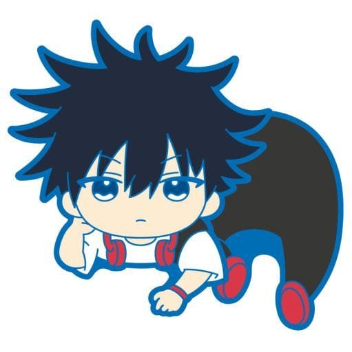 Megumi Fushiguro Nokkari Rubber Clip - Jujutsu Kaisen PVC Clip by Ensky - Approx. 50 x 45 x 25 mm (Pre-owned)