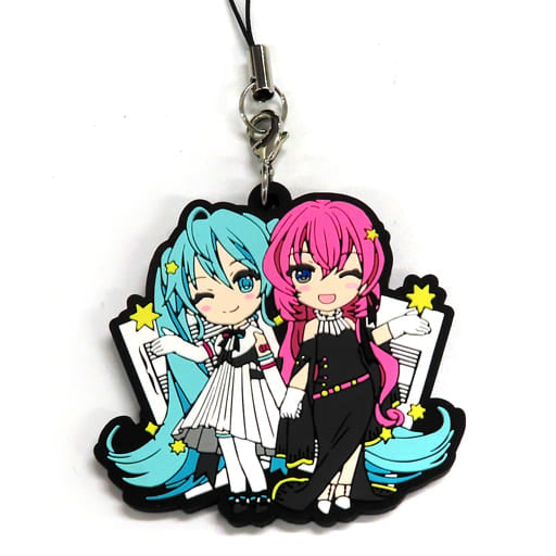Hatsune Miku & Megurine Luka Rubber Strap - Hatsune Miku Symphony 2018-2019 Special Seat Bonus (Osaka Version, Approx. 5 x 6 cm) - Pre-owned