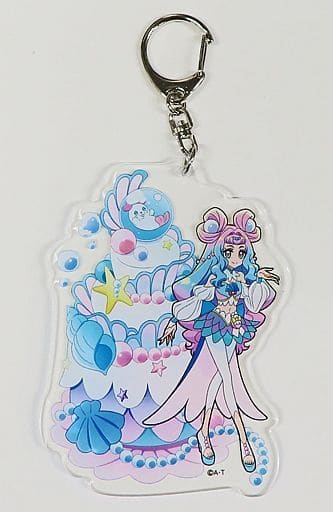 Cure La Mer Acrylic Keychain - Tropical-Rouge! Pretty Cure Birthday Sweets Collection (Approx. 130 x 100 mm) Pre-owned - Toei Animation
